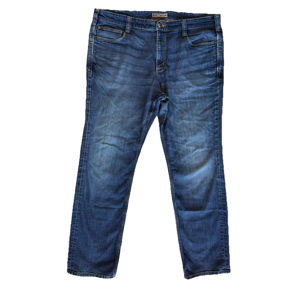 5.11 Tactical Jeans Men's 40x32 Blue Straight Leg Flex Denim Pants Tactical